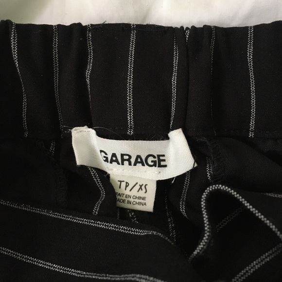 Garage Pinstripe Belted Carrot Pants - Picture 3 of 3